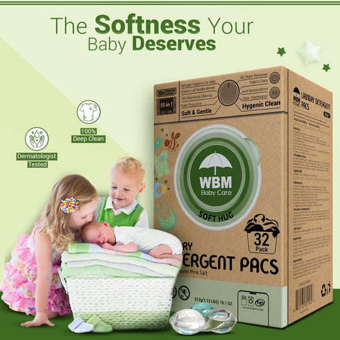 WBM Laundry Detergent Pods | Luxury Soft Hug Scent